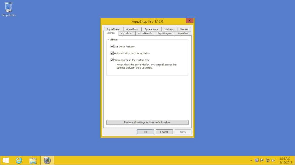 AquaSnap Window Manager