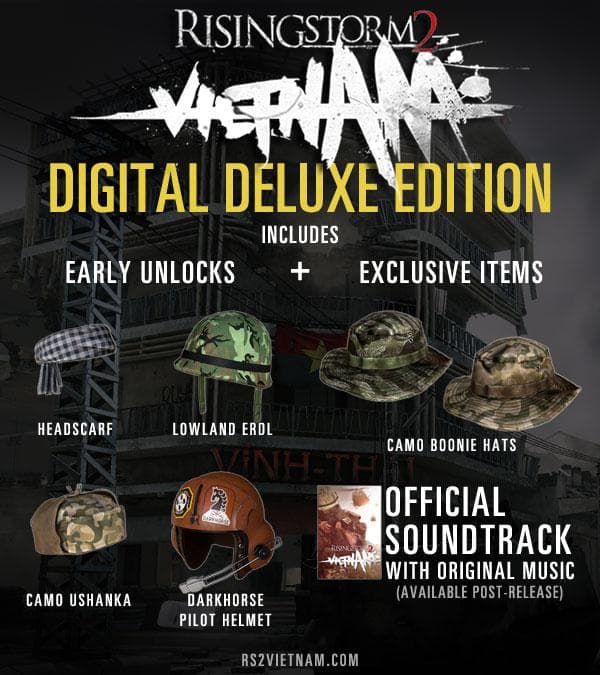 Rising Storm 2: Vietnam Digital Deluxe Edition (compte Steam)