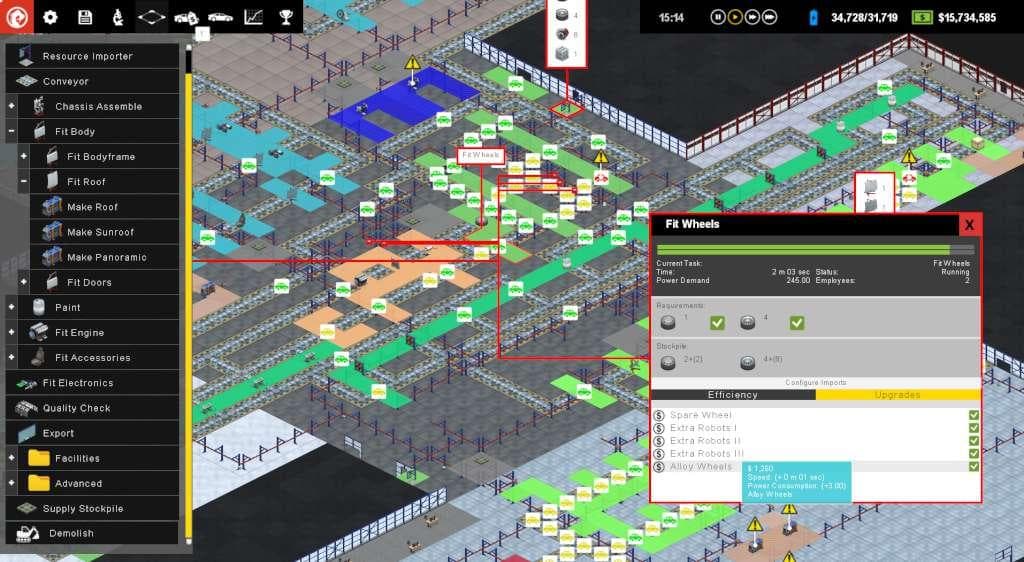 Production Line : Car factory simulation