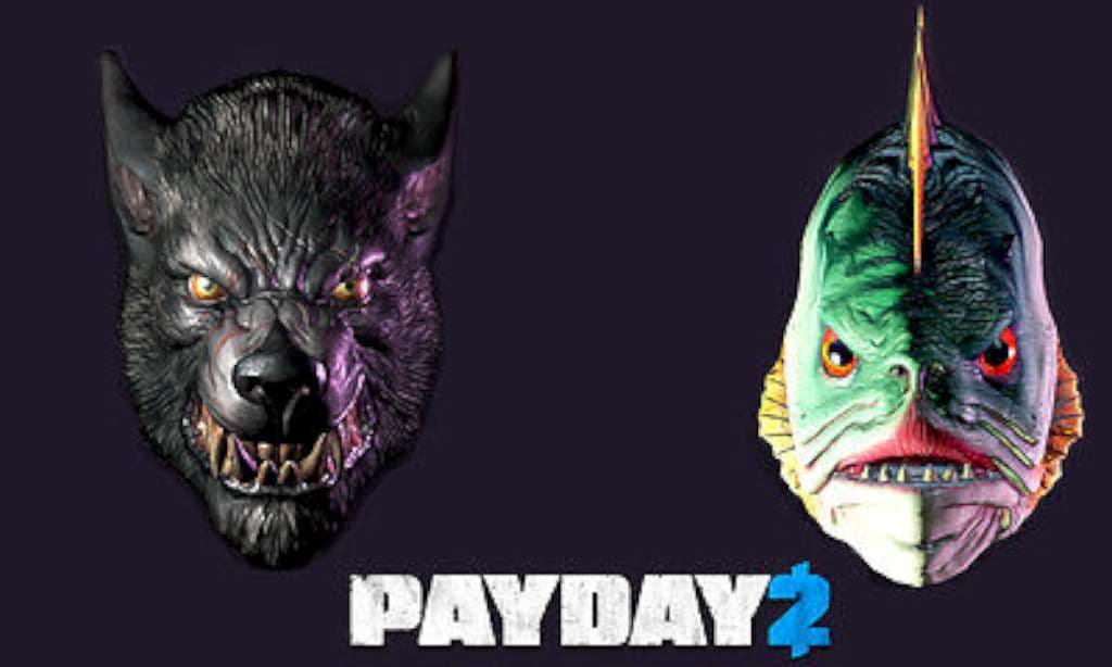 PAYDAY 2 - Lycanwulf and The One Below Masks DLC