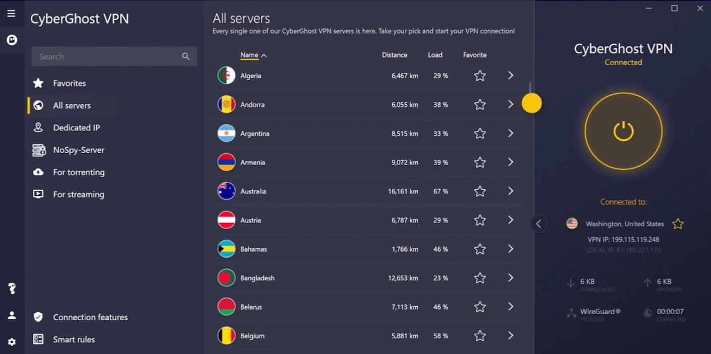 CyberGhost VPN Subscription (2 Years / 5 Devices)