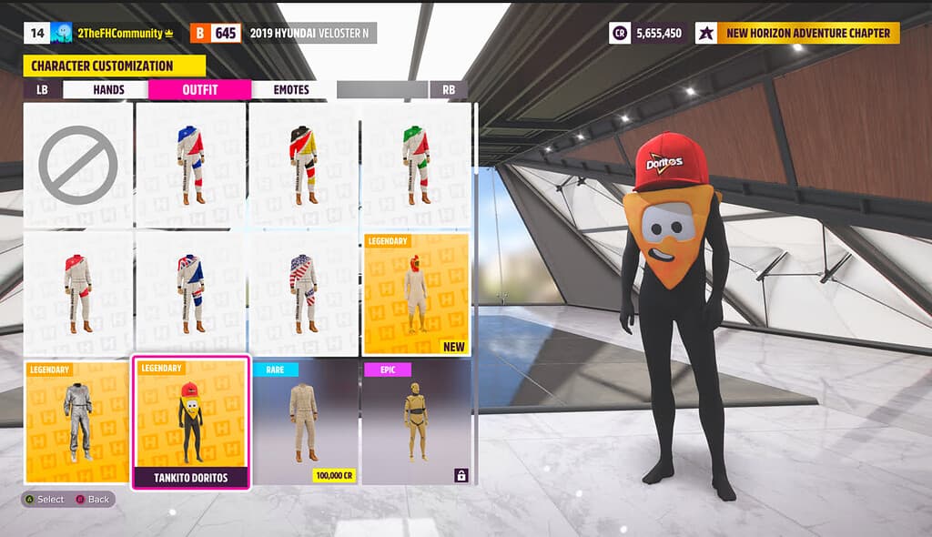 Forza Horizon 5 - Tankito Doritos Suit DLC