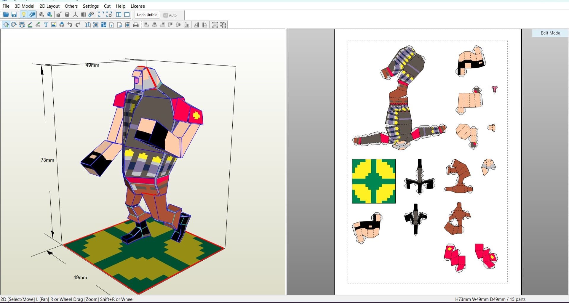 Pepakura Designer 6 Paper Craft Models