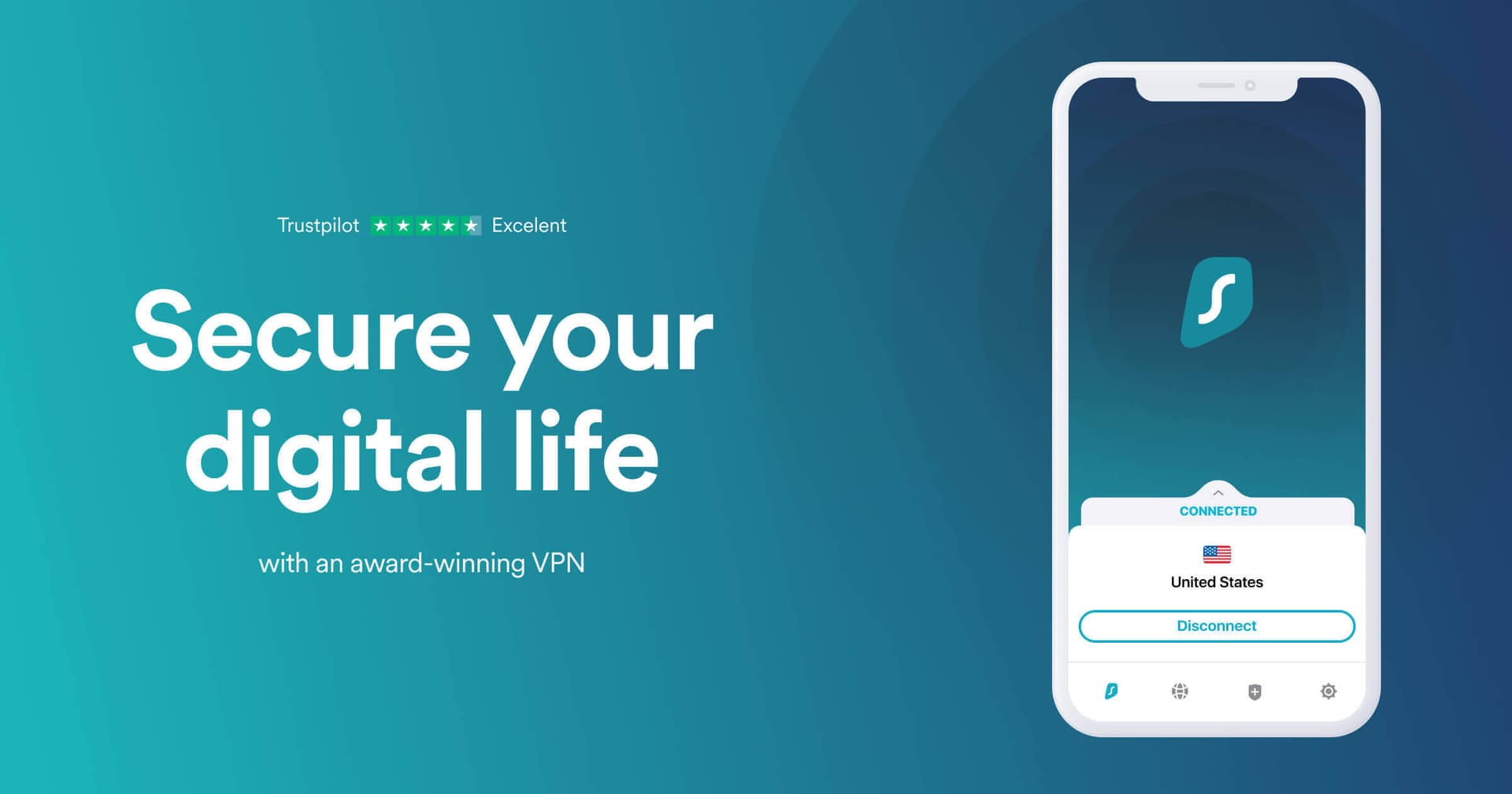 Surfshark Starter VPN (30 Days / Unlimited Devices)